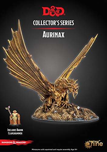 Gale Force Nine Dungeons & Dragons Dragon Heist: AURINAX (Gold Dragon) Collector's Series Miniature, Multicolor