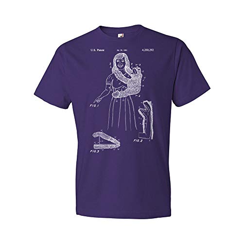 Monkey Hand Puppet T-Shirt, Toy Store Tee, Puppet Shirt, Ventriloquist Gift Purple (Medium)