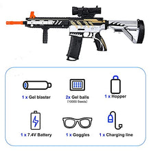 Load image into Gallery viewer, Hikewin Hikewintoy Electric Gel Bullet Blaster M416 Toy Gun for Kids with Gel Ball for Outdoor Game, Ages 12+ and Adults (Black)
