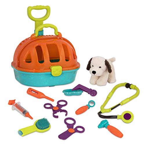 Battat - Pup & Go Vet Carrier - Rolling Pet Carrier with Plush Dog for Children Aged 3+ (12pcs)