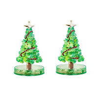 HDGTSA Magic Growing Tree DIY Crystal Christmas Tree Decoration Blossom Paper Tree Kids Creative Birthday Gift Novelty Kit Toys Gifts for Kids Funny Educational and Party Toys (A,2PCS)