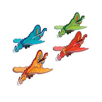 Fun Express Flying Dragon Gliders - Bulk Set of 4 Dozen - Novelty Toys and Party Favors