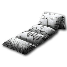 Load image into Gallery viewer, Kids Floor Pillow Doodle Landscape with Mountains and Trees Sky with Sun and clou Floor Pillow, Reading Playing Games Floor Lounger, Soft Mat for Slumber Party, Pillow Bed for Kids, King Size
