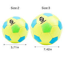 Load image into Gallery viewer, Size 3 Soccer Ball for Boys Girls Toddler Baby Kids with Needle Pump Soccer Bag Yellow
