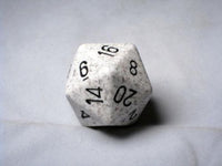 Jumbo d20 Counter - Speckled 34mm Dice: Arctic Camo by Chessex