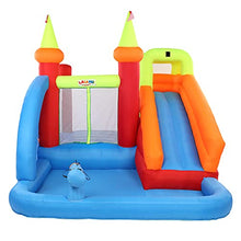 Load image into Gallery viewer, LALAHO Inflatable Bounce House with Pool and Slide,Water Slide Bouncer for Kids,360270210cm Jumping Castle
