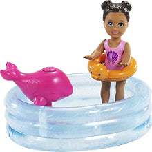 Load image into Gallery viewer, Barbie Skipper Babysitters Inc. Dolls &amp; Playset with Babysitting Skipper Doll, Toddler Small Doll with Color-Change Swimsuit, Kiddie Pool, Whale Squirt Toy &amp; Accessories for Kids 3 to 7 Years Old
