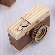 Load image into Gallery viewer, MEIYIN Wooden Music Box Retro Camera Design Classical Melody Birthday Home Decoration
