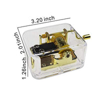 Load image into Gallery viewer, AKDSteel Children Educational Toys, Hand Crank Music Box Tune Acrylic Hand Crank Music Box Gift for Christmas Birthday Cannon Ideal Gifr for Children
