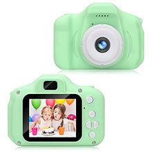 Load image into Gallery viewer, vicksune Kids Camera Children Digital Cameras for Boys Birthday Toy Gifts 4-12 Year Old Kid Action Camera Toddler Video Recorder 1080P IPS 2 Inch Green
