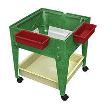 Load image into Gallery viewer, ChildBrite 24&quot; Sx Tra Deep Clear Tub and 4 Casters Green Frame Mobile Mite
