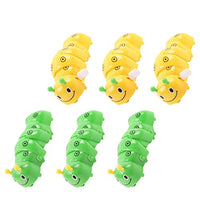 balacoo 6PCS Caterpillar Wind Up Toy Clockwork Insert Toy Caterpillar Plaything Animal Party Favors for Boys Girls ( Mixed Color )