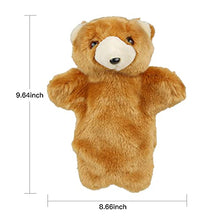 Load image into Gallery viewer, Teddy Bear Hand Puppet for Kids, Cute Plush Puppet Toy for Storytelling and Role-Play (Bear)
