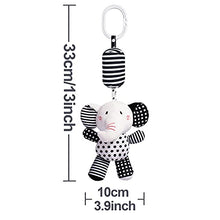Load image into Gallery viewer, Feneya Baby Hanging Rattle Toys, 1pc Soft Cartoon Animals Plush Toys with Sound, Hanging Toys of Infant Stroller Crib Car Seat, Gifts for Newborn Baby Infant Boys Girls 0-18 Months (Elephant)
