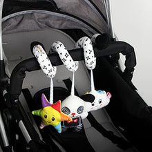 Load image into Gallery viewer, AIPINQI Spiral Stroller Toys, Infants Spiral Activity Toys Comfortable Pram Crib Plush Toy for Boys Girls Spiral Hanging Toys for Car Seat, Dog
