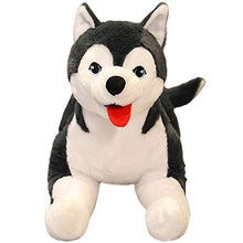 Load image into Gallery viewer, N-A Lifelike Siberian Husky Dog Plush Alaskan Malamute, 27.6Inch Large Soft Stuffed Animals Puppy Hugging Pillow Decor Gifts for Xmas, Thanksgiving, Birthday (Gray)
