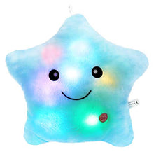 Load image into Gallery viewer, Bstaofy WEWILL Brand Creative Twinkle Star Glowing LED Night Light Plush Pillows Stuffed Toys (Blue)
