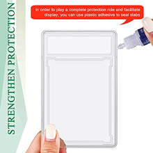 Load image into Gallery viewer, Trading Cards Protector Case Acrylic Clear Baseball Card Holders with Label Position Hard Card Sleeves Small Sturdy Storage Box for Card Standard Collector Sport Game Grade Card Case (12 Pieces)
