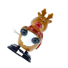 Load image into Gallery viewer, Toyvian 5pcs Christmas Wind Up Toys Reindeer Clockwork Toys Christmas Party Favors Xmas Stocking Stuffers Holiday Gifts for Kids

