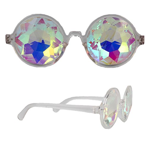 FIRSTLIKE Kaleidoscope Rainbow Glasses Prism Refraction Goggles for Festivals