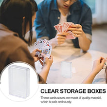 Load image into Gallery viewer, balacoo 12pcs Playing Card Holder Clear Plastic Poker Case for Playing or Poker Cards Brown Decorative Storage Box Without Cards
