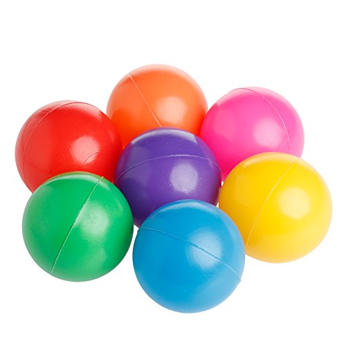 LOHONER 50 Pcs Multicolor Baby Kid's Toy Ball Round Soft Plastic Ocean Ball 5.5CM