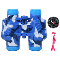Ufolet Binoculars Toys, Toy Telescope, with A Lanyard Mini Compact Binocular Toys Kid Binoculars Best Gifts for 3 Years Old and Above Little Boys and Girls(Blue)
