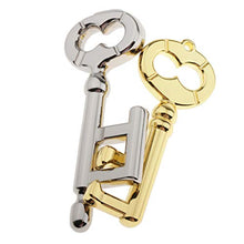 Load image into Gallery viewer, LoveinDIY 2 Pieces Zinc Alloy Interlock Keys Puzzles Brain Teaser IQ Test Magic Educational Toy

