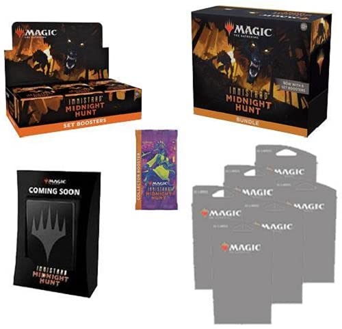 MAGICTHEGATHERING Magic The Gathering Innistrad Midnight Hunt Set Booster Box, Bundle, Collector Pack, All 6 Themes, Commander Deck