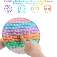 Load image into Gallery viewer, Cingfanlu 10x10in 144 Bubbles Glow Big Size pop Fidget Push Toy, Autism Special Needs Stress Reliever Silicone Stress Reliever Toy ,Squeeze Sensory Toy for Nxiety Stress Reliever
