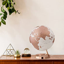Load image into Gallery viewer, Waypoint Geographic Light &amp; Color Designer Series Copper Illuminated Decorative Desktop Globe, 12 World Globe (WP40003)
