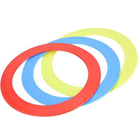 URRNDD 3PCS/Set Juggling Acrobatics Throwing Toss Ring Bracelet Props Hand Clown Toy Blue Red Yellow Children High Elastic Hand Throw Toss Ring Toy