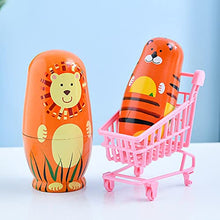 Load image into Gallery viewer, OUMIFA Stacking Nesting Dolls Animal Matryoshka 5 Layers Cute Tiger Scenic Souvenirs Hand Drawn Crafts Ornaments Wooden Dolls Collectible Dolls Gift Set
