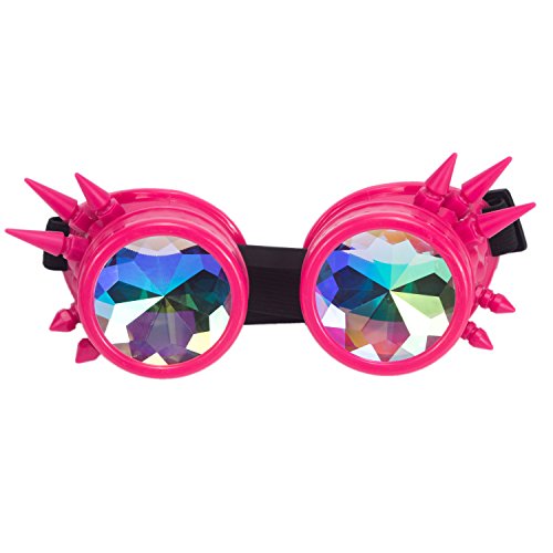 SLTY Festival Kaleidoscope Rainbow Glasses Prism Rave Cosplay Sunglasses Goggles