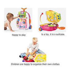 Load image into Gallery viewer, TANGNADE Trolley Suitcase Music Toys for Kids,Children&#39;s Simulation Trolley Luggage Music Multi-Function Luggage Toy, Boys Girls Gift
