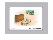 Load image into Gallery viewer, Yo-Yee Flash Cards - Rooms Around The House Picture Cards - Vocabulary Cards for Language Acquisition - Including Teaching Activities and Game Ideas
