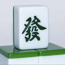 Load image into Gallery viewer, Mahjong Set MahJongg Tile Set Chinese Mahjong Game Set, Including 144 Tile Dice, Storage Bag (for Chinese Style Game Play) Chinese Mahjong Game Set (Color : Green, Size : 44#)
