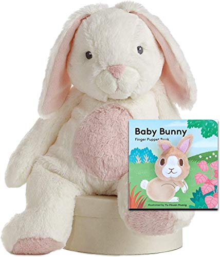 Aurora Soft Stuffed Bunny Stuffed Animals for Girls Bunny Plushie Rabbit Plush Toy for Baby Girls 16inch