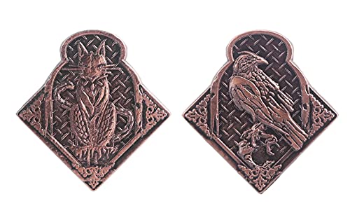 Fantasy Coin | Cthulhu Lovecraft Mythos Necronomicon Horror Demon | Vintage Metal Coin (Rose Gold)