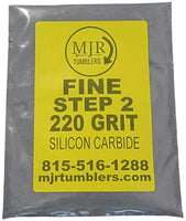 MJR Tumblers 1 LB Fine 220 Silicon Carbide Rock Refill Grit Media Stage 2