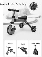 Load image into Gallery viewer, XUERUIGANG Balance Bike Toddler Tricycle Convenient Stroller Light Children&#39;s Toy Car Boy and Girl Playing Indoor and Outdoor Combination Ideal Gift
