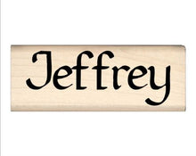 Load image into Gallery viewer, Stamps by Impression Jeffrey Name Rubber Stamp
