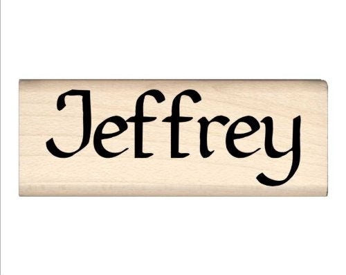 Stamps by Impression Jeffrey Name Rubber Stamp