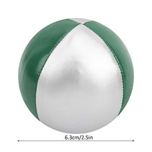 Load image into Gallery viewer, VGEBY Juggling Balls, 3Pcs Light and Soft PU Leather Juggle Balls for Beginners(Green/Silver)
