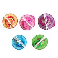 Toyvian 5PCS Wooden Spinning Tops Toy Gyroscope peg- top with Handle and Pull String Wire Educational Toys Kindergarten Toys Standard Tops