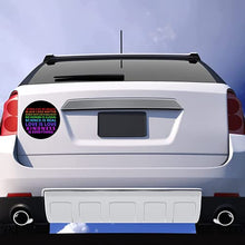 Load image into Gallery viewer, in This Car We Believe Magnet, Spread Kindness Diversity and Inclusivity Magnetic Decals for Cars, Inspirational Equality Quotes, 5.5 Inches
