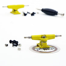 Load image into Gallery viewer, Peoples Republic P-Rep 32mm Spaced Fingerboard Trucks - Yellow
