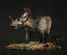 Load image into Gallery viewer, Vitae 1/35 Chinese Sinoceratops Dinosaur Figure Realistic Platform Jurassic Animal Dino Resin PVC Model Toys Collector Decor Gift Birthday Party for Adult
