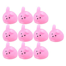 Load image into Gallery viewer, BESPORTBLE 10 Pcs Easter Squeeze Rabbit Toys Mini Kawaii Bunny Fun Toy Easter Basket Stuffers for Easter Theme Party Favors Pink

