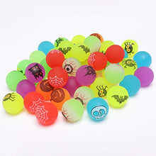 Load image into Gallery viewer, FUNNISM 48PCS Glow in The Dark Halloween Bouncing Balls,8 Halloween Theme Designs Halloween Party Supplies,Classroom Prizes,School Game,Goodie Bag Filler,Trick or Treat Halloween Party Favors/Gift/Toy
